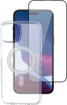 4smarts 360° Starter Set with X-Pro Full Cover Glass for Apple iPhone 14 Pro Max Transparent