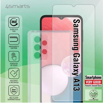 4smarts 360° Starter Set with X-Pro Clear Glass for Samsung Galaxy A13 Transparent