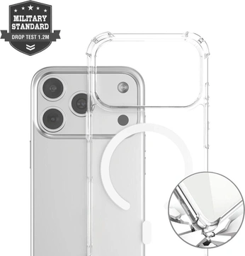 4smarts Hybrid Case Ibiza MagSafe for Apple iPhone 17 Pro Transparent