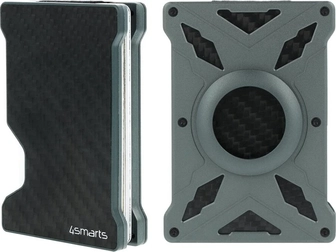 4smarts Magnet Wallet with AirTag Halter for MagSafe Black