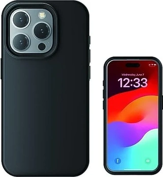 4smarts Silicone Case Cupertino MagSafe for Apple iPhone 15 Pro Black