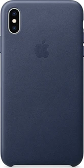 Apple Leather Case for iPhone XS Max Midnight Blue