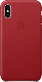 Apple Leather Case for iPhone XS Red