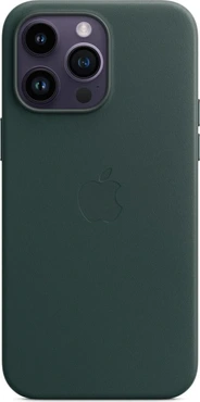 Apple Leather Case with MagSafe for iPhone 14 Pro Max waldGreen