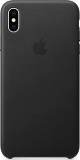 Apple Leather Case for iPhone XS Max Black