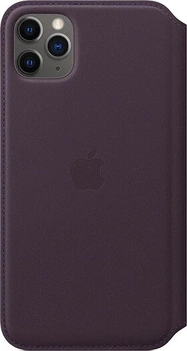 Apple Leather Folio Case for iPhone 11 Pro Max Aubergine