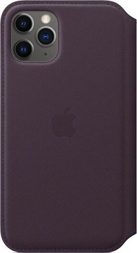 Apple Leather Folio Case for iPhone 11 Pro Aubergine