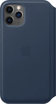 Apple Leather Folio Case for iPhone 11 Pro tiefseeblau