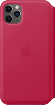 Apple Leather Folio Case for iPhone 11 Pro Max Himbeere