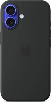 Apple Silicone Case with MagSafe for iPhone 16 Black