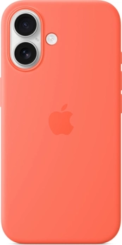 Apple Silicone Case with MagSafe for iPhone 16 Mandarine