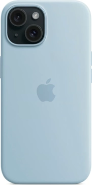 Apple Silicone Case with MagSafe for iPhone 15 Plus Light Blue