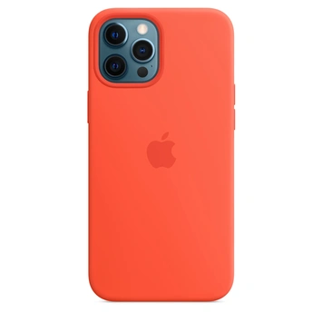 Apple Silicone Case with MagSafe for iPhone 12 Pro Max leuchtorange
