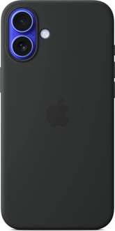 Apple Silicone Case with MagSafe for iPhone 16 Plus Black