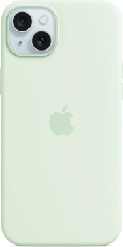 Apple Silicone Case with MagSafe for iPhone 15 Plus Soft Mint