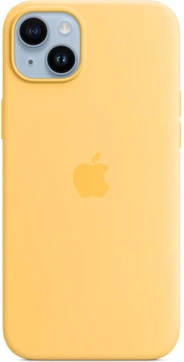 Apple Silicone Case with MagSafe for iPhone 14 Plus Sonnenlicht
