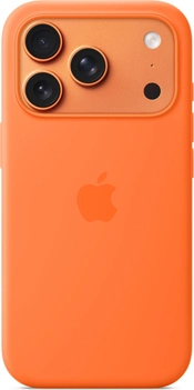 Apple Silicone Case with MagSafe for iPhone 17 Pro Orange