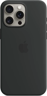 Apple Silicone Case with MagSafe for iPhone 15 Pro Max Black