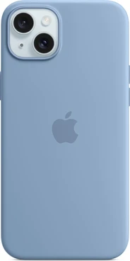 Apple Silicone Case with MagSafe for iPhone 15 Plus winterblau
