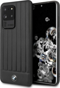 BMW Hard Cover Leather Textured for Samsung Galaxy S20 Ultra Black