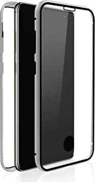Black Rock 360° Glass Case for Samsung Galaxy S10 Transparent/Silver