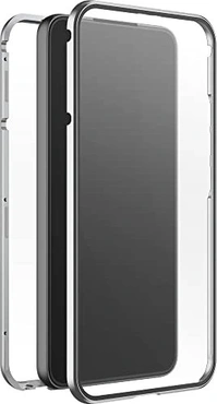 Black Rock 360° Glass Case for Samsung Galaxy S22 Silver