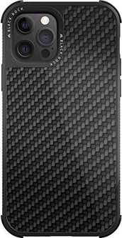 Black Rock Robust Case Real Carbon for Apple iPhone 12/12 Pro Black