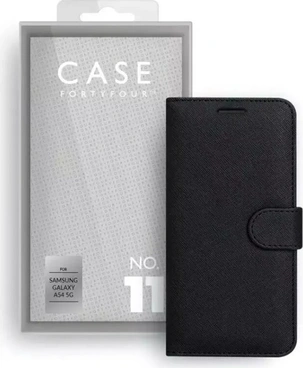 Case FortyFour No.11 for Samsung Galaxy A54 5G Cross Grain Black