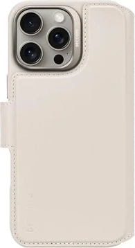 Decoded Leather Detachable Wallet Case for Apple iPhone 16 Pro Max Beige