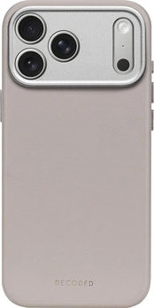 Decoded Leather Back Cover for Apple iPhone 17 Pro Max solid clay