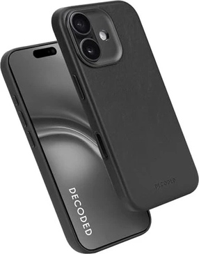 Decoded Leather Back Cover for Apple iPhone 17 Black