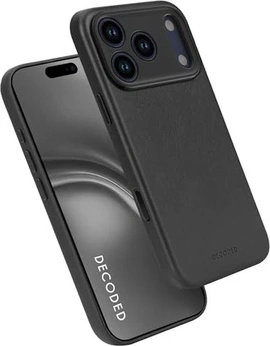Decoded Leather Back Cover for Apple iPhone 17 Pro Black