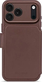 Decoded Leather Detachable Wallet Case for Apple iPhone 17 Pro chocolate brown