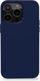 Decoded AntiMicrobial Silicone Back Cover for Apple iPhone 14 Pro Max Navy peony