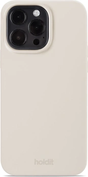 Holdit Silicone Case for Apple iPhone 15 Pro Max light Beige