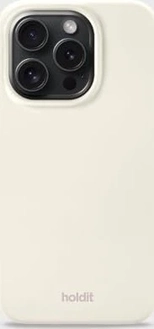 Holdit Silicone Case for Apple iPhone 15 Pro Soft Linen