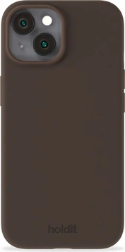 Holdit Silicone Case for Apple iPhone 15 Chocolate