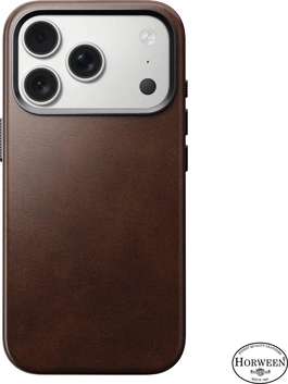 Nomad Traditional Leather Case (Horween) for Apple iPhone 17 Pro rustic brown