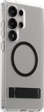 PanzerGlass Care Feature Case Kickstand Magnetic Qi for Samsung Galaxy S25 Ultra Transparent/Black