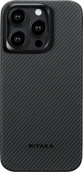Pitaka MagEZ Case 4 Twill for Apple iPhone 15 Pro Black/Grey