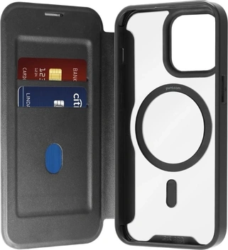 Puro Book Mag Case for Apple iPhone 16 Pro Black