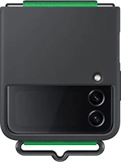 Samsung Silicone Cover with Strap for Galaxy Z Flip 4 Black