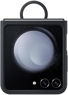 Samsung Silicone Case with Ring for Galaxy Z Flip 5 Indigo