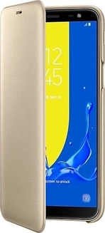 Samsung Wallet Cover for Galaxy J6 (2018) gold