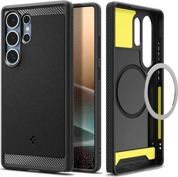 Spigen Rugged Armor (MagFit) for Samsung Galaxy S25 Ultra Matte Black