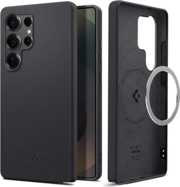 Spigen Silicone Fit (MagFit) for Samsung Galaxy S25 Ultra Black