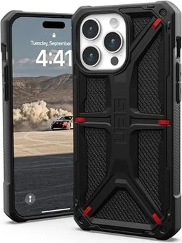 UAG Monarch Pro Kevlar Case for Apple iPhone 15 Pro Max Kevlar Black