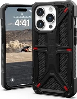 UAG Monarch Pro Kevlar Case for Apple iPhone 15 Pro Kevlar Black