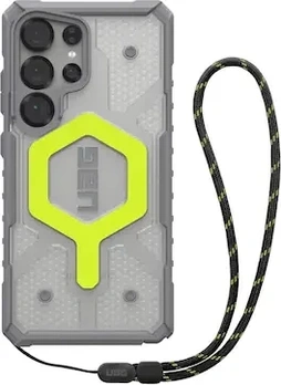 UAG Pathfinder Clear Active Neon Case + Active Neon Lanyard for Samsung Galaxy S25 Ultra