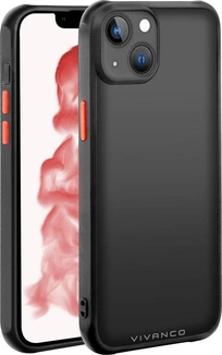 Vivanco Frosted Cover for Apple iPhone 14 Plus Transparent/Black